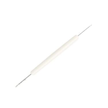 Imagem de Luqeeg Substituição de Agulha de Ponta Dupla Com Processo Complexo de Alça para Palheta Prateada LK360 LK150 LK100 SK860 Crafters Branco