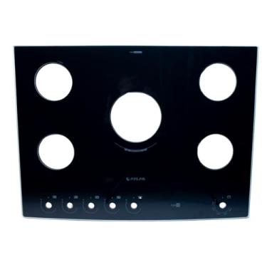 Imagem de Tampo de Vidro Compatível Fogão Atlas Agile Glass 5 Bocas Mesa de Vidro Temperado Premium, Alta Resistência ao Calor, Design Moderno, Substituição Perfeita, Encaixe Exato e Durabilidade Superior