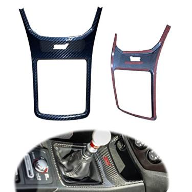 Imagem de GOGOCARBON Tampa de câmbio (transmissão manual) compatível com Subaru STI 2008-2014 Sedan Hatchback I 3K Fibra de carbono seca real com revestimento transparente resistente a U