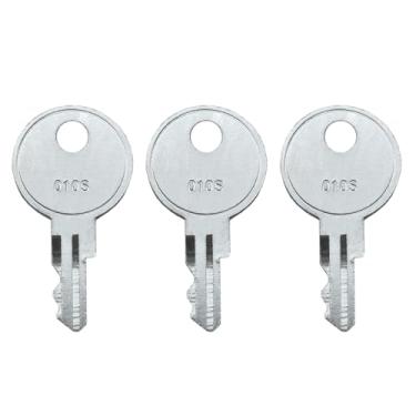 Imagem de (3) Chaves KeyPower 010 para gaveta de dinheiro M-S, compatível com travas 010R ou 010L, chave de substituição para muitas gavetas de caixas registradoras de ponto de venda, trava de chave removível