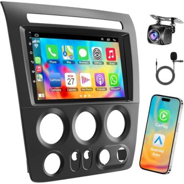 Imagem de Rádio automotivo 4G + 64G Android 13 para Hummer H3 2005 2006 2007 2008 2009 2010, tela sensível ao toque de 9 polegadas H3 estéreo com reprodução sem fio, Android Auto, GPS, WiFi, câmera de backup HD