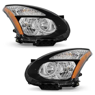 Imagem de AXLAHA Conjunto de farol para Nissan Rogue 2008-2013/2014-2015 Select Halogênio Substituição do lado do motorista e do passageiro
