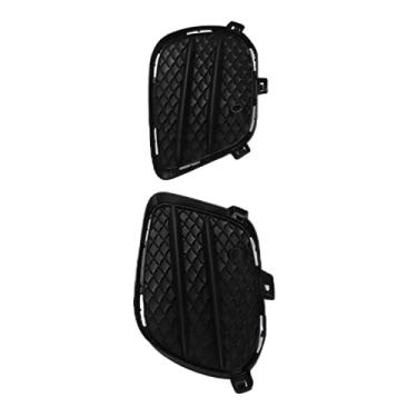 Imagem de aqxreight 2 Peças Tampa da Grade do Farol de Nevoeiro Dianteiro Esquerdo Direito ABS Preto Substituição para GLE W166 AMG 2015-2019 Exige Material de Atendimento de Tem W166 para Uma Substituição