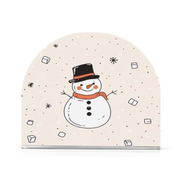 Imagem de Porta-guardanapos de boneco de neve de Natal para mesas - Porta-guardanapos para cozinha, porta-guardanapos de mesa, porta-guardanapos de coquetel, porta-guardanapos de papel340