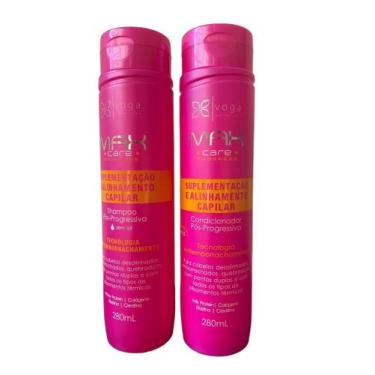 Imagem de Kit Shampoo Cond. Pós Progressiva Max Care Progress Voga