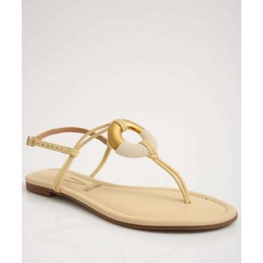 Imagem de Sandália Feminina Rasteira Tiras Vizzano-11142, Bege, 37