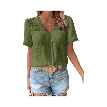 Imagem de Camisa feminina plus size - others, Verde, BR-G3