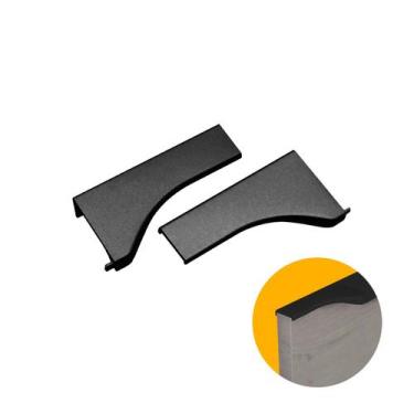 Imagem de Ponteira Para Puxador Facetato Preto de 15 Mm 0307 Dmt, 0307, Facetato