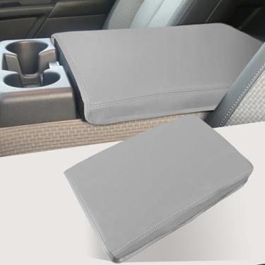 Imagem de ANMOSVO Capa de console central para Nissan Titan 2004-2024 Assento de salto, capa de apoio de braço resistente a arranhões Acessórios interiores para Titan - Cinza (apenas assento de pulo)