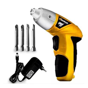 Imagem de Parafusadeira 4.8v 150 RPM com Carregador bivolt Speed PRO Titanium Pl