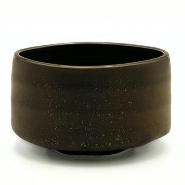 Imagem de Product of Gifu Japan Tigela Matcha de Cerâmica – Tigela Chawan Matcha Artesanal, Tigela Japonesa, Bronze Esfumaçado, 620 ml
