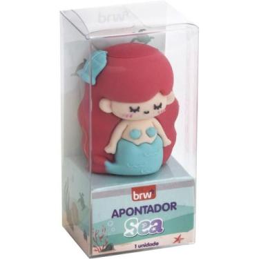 Imagem de Apontador Sea sem Depósito Sereia Azul e Ruiva (12 Unidades) - BRW