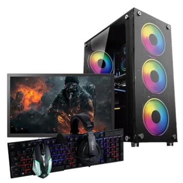 Imagem de Pc Gamer Completo Intel Core I5 de 12th c/Placa de Vídeo Dedicada Rx580 de 8GB, SSD 480GB, Ram 8GB, Fonte 600W e Monitor de 20"