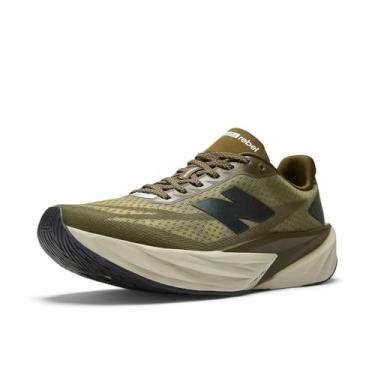 Imagem de New Balance FuelCell Rebel V5 Tênis de corrida masculino, Floresta/estaleiro/prata metálica, 46