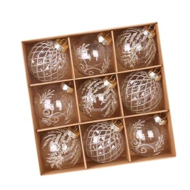 Imagem de Nishiyuenyi Bolas de Natal Decorativas Elegantes E Luxuosas para Pendurar em Ambientes Internos E Externos, Champanhe, Tamanho real