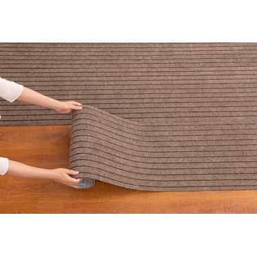 Imagem de Tapete antiderrapante para degraus de escada cortáveis, tapetes autoadesivos para escritório e sala de estar