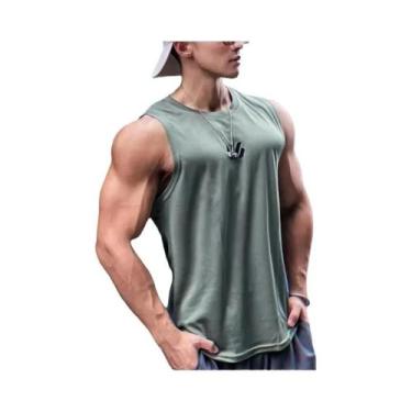 Imagem de Camiseta Regata De Malha Sem Mangas Para Homens, Alta Qualidade, Verão