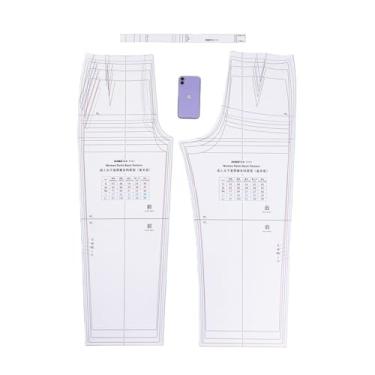 Imagem de DIHAN #K101 Calças femininas multitamanho 1:1 protótipo básico de modelo de bloco padrão de elaboração de padrões de desenho básico protótipo de vestuário básico modelo básico de vestuário design