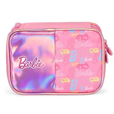 Imagem de Estojo Box Grande Bolsinha Porta Lapis Penal Menina Barbie - Luxcel, R