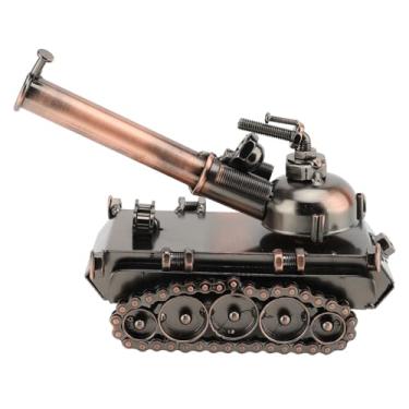 Imagem de ZJchao Modelo de Tanque Feito à Mão, Arte Em Ferro, Escultura retrô Decorativa, Decoração de Mesa Com Design de Alta Simulação, para Sala de Estar, Escritório, Loja, Presente Ao Ar