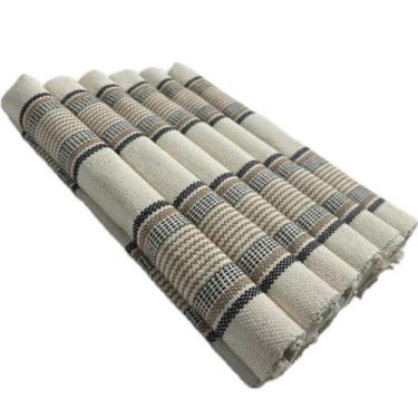 Imagem de Jogo Americano 07 PeçAs. ContéM 06 Lugares E 01 Trilho De Mesa, Tecido AlgodãO.(JGAM20)