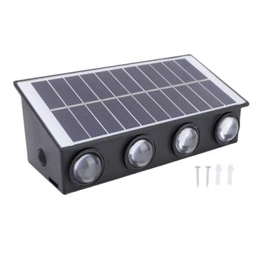 Imagem de Luocute Luz Solar Luz de Parede Solar para Exterior de Parede Movida a Energia para Exterior Com Bateria de 1800mAh 8 Contas de LED IP65 à Prova D'água para Pátio, Jardim,