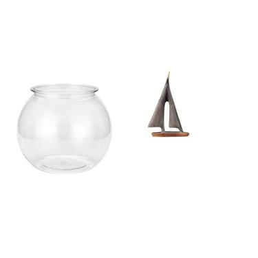 Imagem de Whtkoph Ornamento Transparente para Aquário. Estátua Transparente. Vaso Decorativo para Quarto, Sala de Estar, Hotel, Mesa.