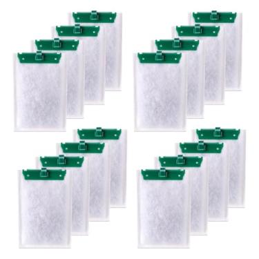 Imagem de Chyodi Pacote com 16 cartuchos de filtro médios compatíveis com filtros Tetra Whisper Bio-Bag médio, para Whisper 10i/IQ10/PF10 e filtro Repto 90 GPH, para cartucho de filtro de aquário médio