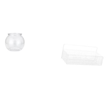 Imagem de Whtkoph Pequeno Aquário Transparente para Peixes em Miniatura E Plantas Aquáticas. Vaso de Mesa para Decoração de Escritório Ou Casa.