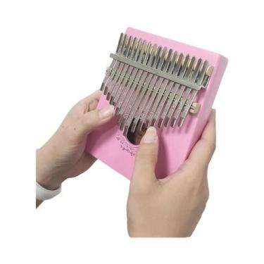 Imagem de Kalimba De Madeira Sapele Com 17 Teclas, Piano De Dedo Portátil Para I