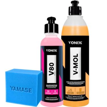 Imagem de Kit Off Road Vonixx Pré-Lavagem Alcalina V-Mol 500ml Selante Sintético V80 240ml Espuma Yamase