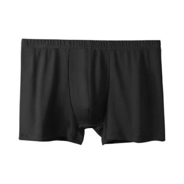 Imagem de Cuecas Boxer Masculinas De Algodão Respirável Tamanho Grande, Pacote C