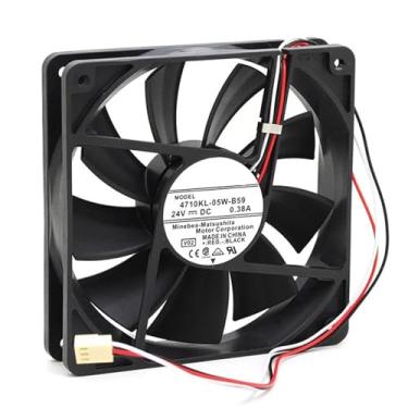 Imagem de Para 4710kl-05w-b59 4710kl-05w-b50 12025 24V 0,38a Ventilador de resfriamento conversor de frequência de alarme de parada 12 cm (4710kl-05w-b50 2 fios)