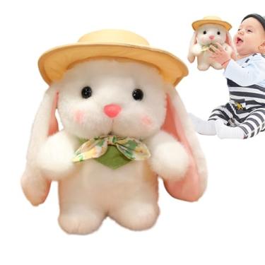 Imagem de Coelhinho de pelúcia, decorações adoráveis - Brinquedo de pelúcia de coelho - para cesta de Páscoa, berçário, aniversário, menina, adulto, família, jovem, Natal, viagem, companheiro, hora de dormir