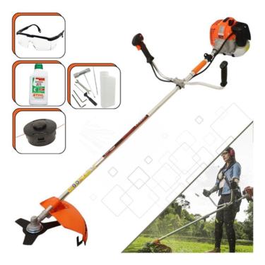 Imagem de Roçadeira Vulcan Vr620h Lateral 3hp + Oleo Stihl 2t + Óculos