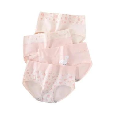 Imagem de Calcinhas Femininas De Algodão Respirável, Ajuste Slim, Moda Com Estam