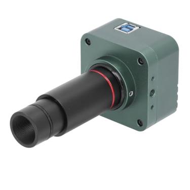 Imagem de Jopwkuin Câmera de Microscópio Eletrônico 4K 8MP USB3.0 Ocular Digital Com Lente 0,5X para Microscópios Industriais, Material de Liga de Alumínio
