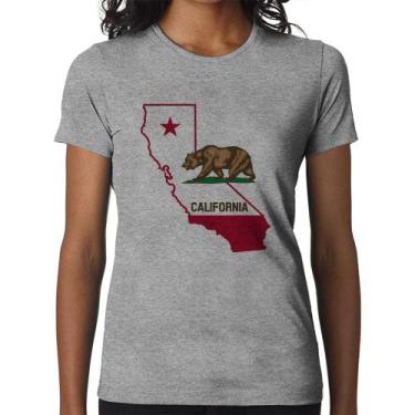 Imagem de Baby Look Califórnia - Foca na Moda, Cinza, GGG