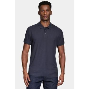 Imagem de Polo Aramis Manga Curta Piquet Mescla Básica Marinho-Masculino