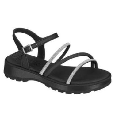 Imagem de Sandália Infantil Feminina Molekinha Brilho Glitter Tiras Finas-Feminino