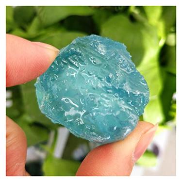 Imagem de Pedras preciosas ásperas não polidas de cristal natural água-marinha cristal safira (tamanho: 40g)