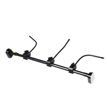 Imagem de KUIDAMOS Cabide de Guirlanda de Porta Frontal Ajustável, Flexível e Instalável, Suporte de Guirlanda para Decoração de Natal, Aço Resistente, Acabamento Preto Fosco para Moradores de Apartamentos