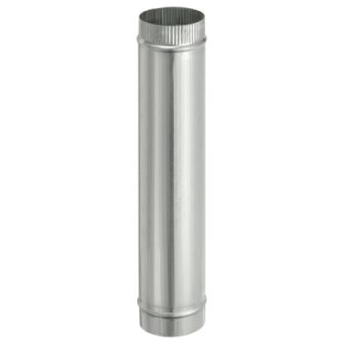 Imagem de PATIKIL Duto de secador redondo de 10 x 50 cm, 1 peça conector adaptador de tubo de acoplador de tubo de extensão de duto de ventilação de secador de ar galvanizado para chaminé de ventilação de capô