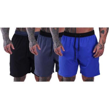 Imagem de Kit 3 Bermudas em Tactel Com Elastano MXDConceito Com Bolsos-Masculino
