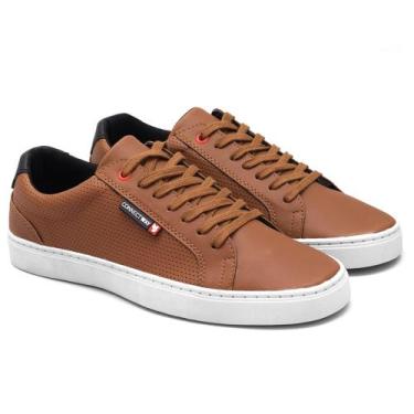 Imagem de Sapatênis Masculino Casual Connect Way, Caramelo, 42