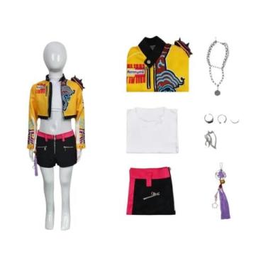 Imagem de Fantasia De Halloween Infantil Cosplay K-POP Rumi Grupo Traje De Show 