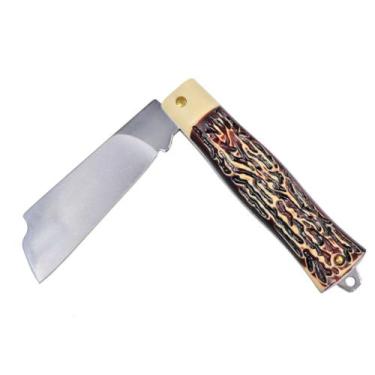 Imagem de Canivete Em Aço Lâmina Larga 18cm Cabo Pvc Dobrável Fertak