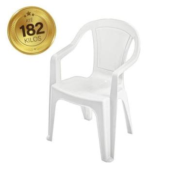 Imagem de Poltrona de Plástico Pegassus Branca - Central de embalagens