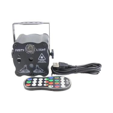 Imagem de Luz De Festa DJ RGB LED Projetor De Disco Com Bateria Recarregável Las