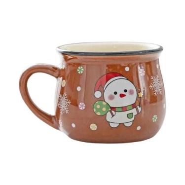 Imagem de Caneca De Cerâmica Infantil De Natal Com Desenho De Papai Noel, Copo D